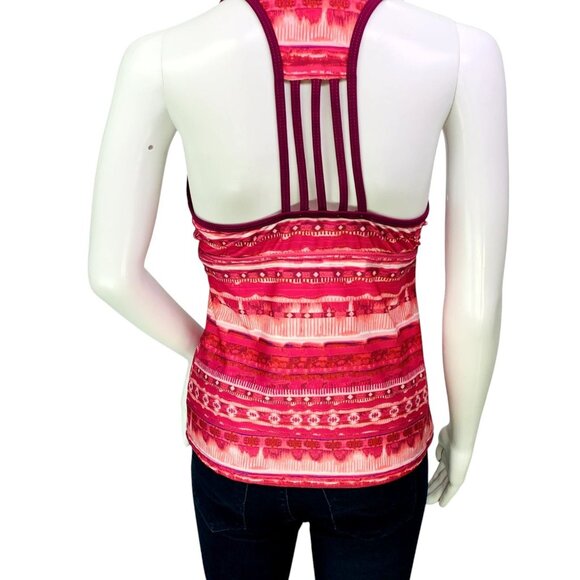 NEW Title Nine Womens Tankini Swim Top Multicolor Print Racer Back Size S - Picture 6 of 13